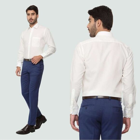 Louis Philippe Other - NWOT Louis Philippe Cotton Dress White Shirt Size 42